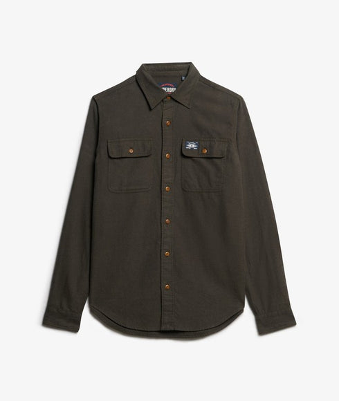 Superdry Flannel Casual Shirt Green